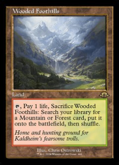 Wooded Foothills Modern Horizons 3 Retro Frame